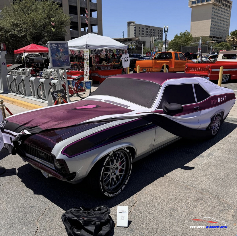 A Custom Car Cover For A Chevrolet Nova