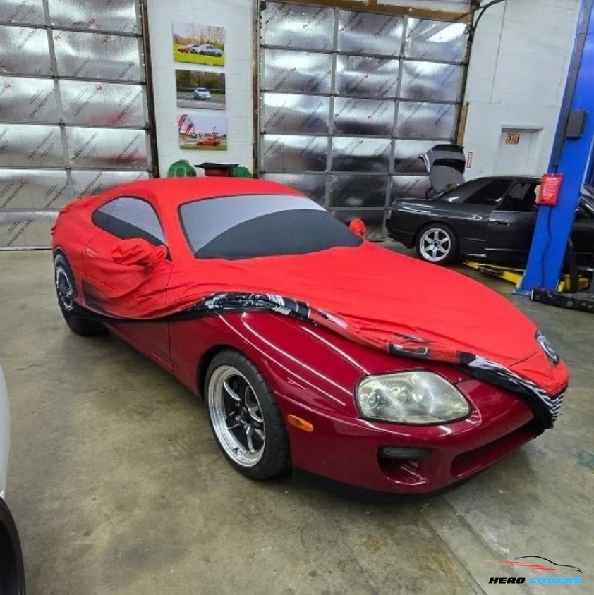 A Custom Car Cover For A Toyota Supra