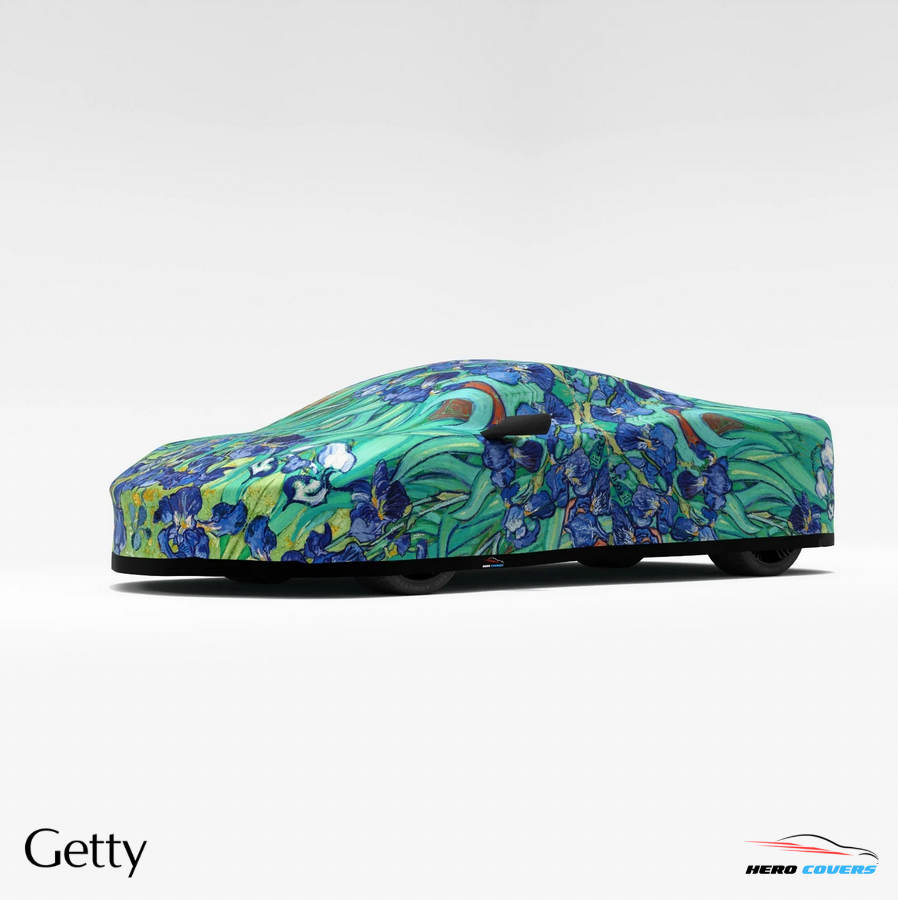 Van Gogh (Irises 1889) Car Cover – Custom Art for Your Car