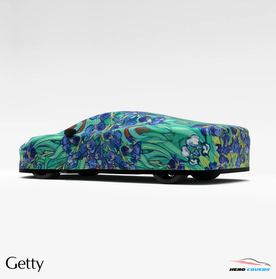 Van Gogh (Irises 1889) Car Cover – Custom Art for Your Car