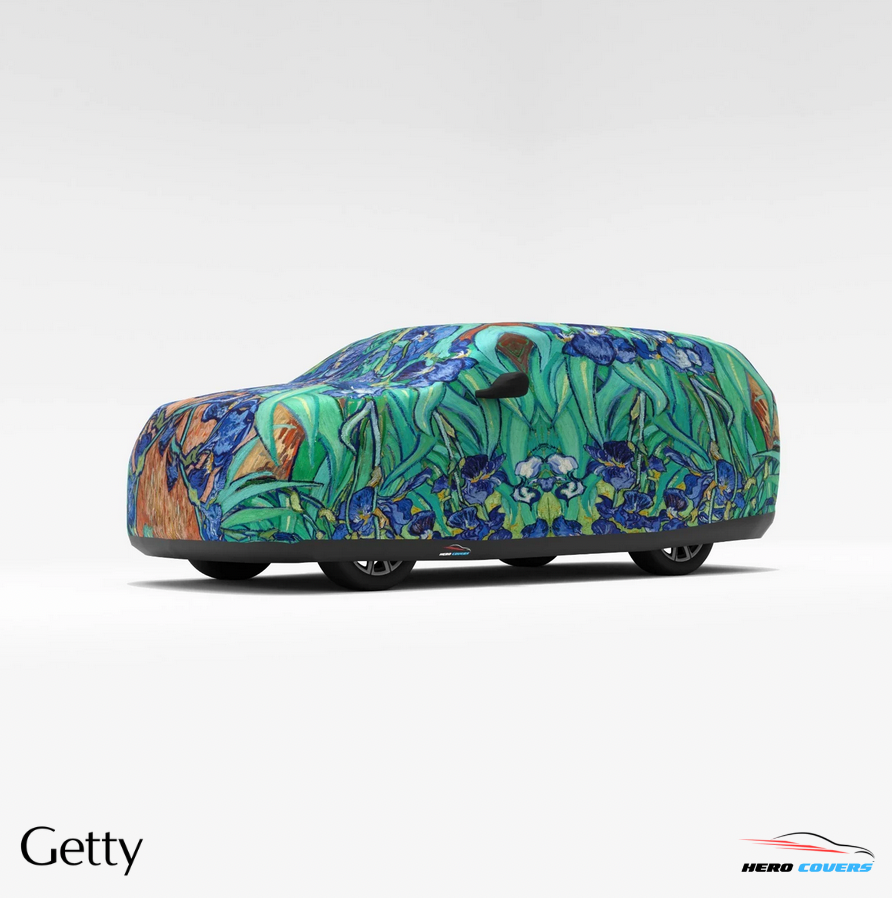 Van Gogh (Irises 1889) Car Cover – Custom Art for Your Car