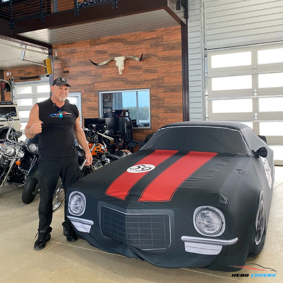 A Custom Car Cover For A Chevrolet Camaro