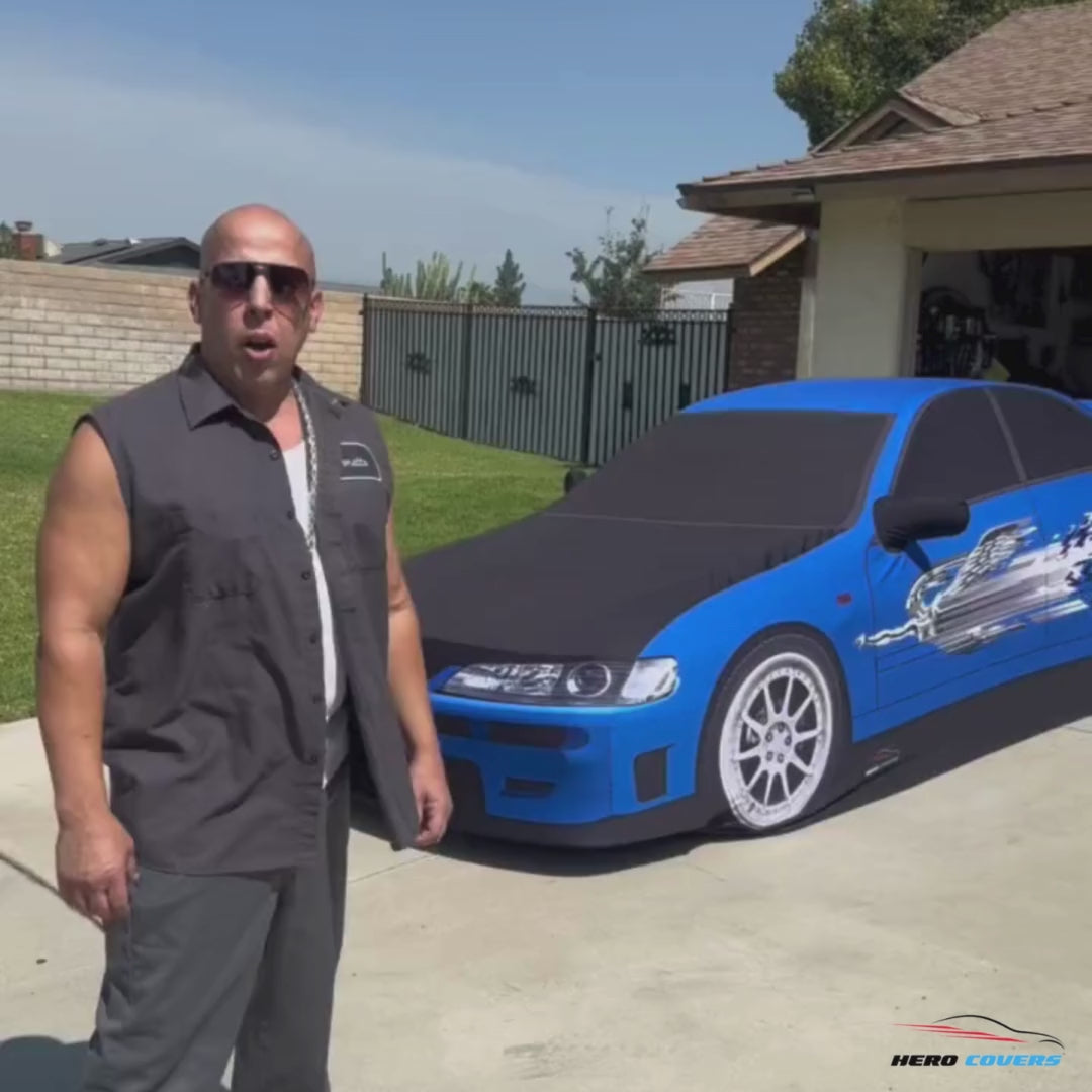 Load video: A Custom Car Cover For A Tata Motors Zest