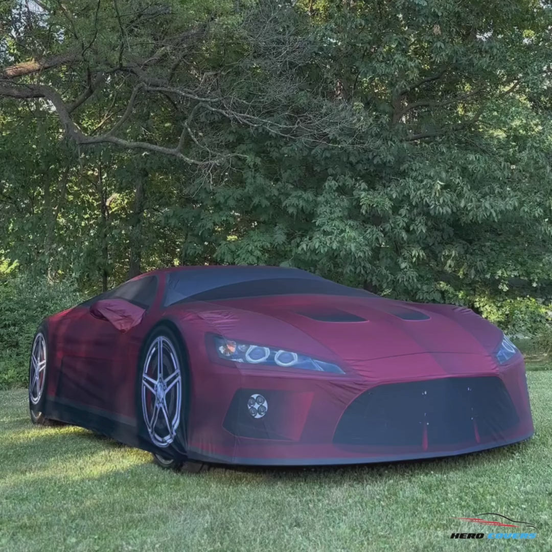 Load video: A Custom Car Cover For A Fiat Argo