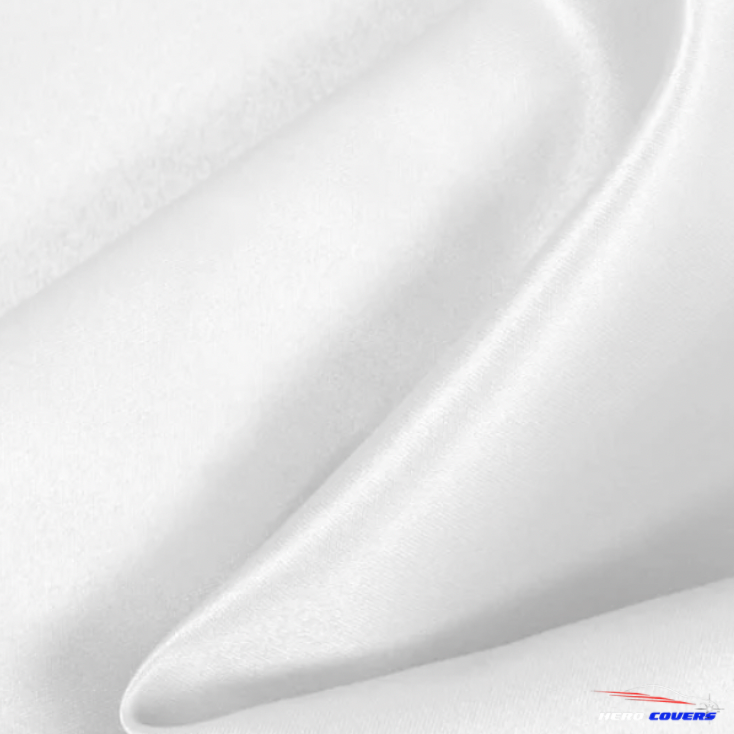 A Custom White Car Cover