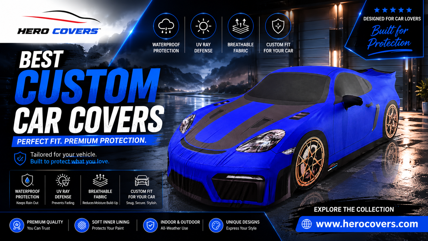 Best Custom Car Covers from HeroCovers: Premium Protection That Fits Your Vehicle Perfectly