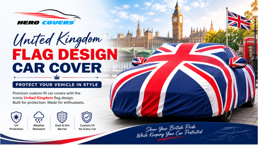 United Kingdom Flag Design Car Cover: Protect Your Vehicle with Iconic British Style
