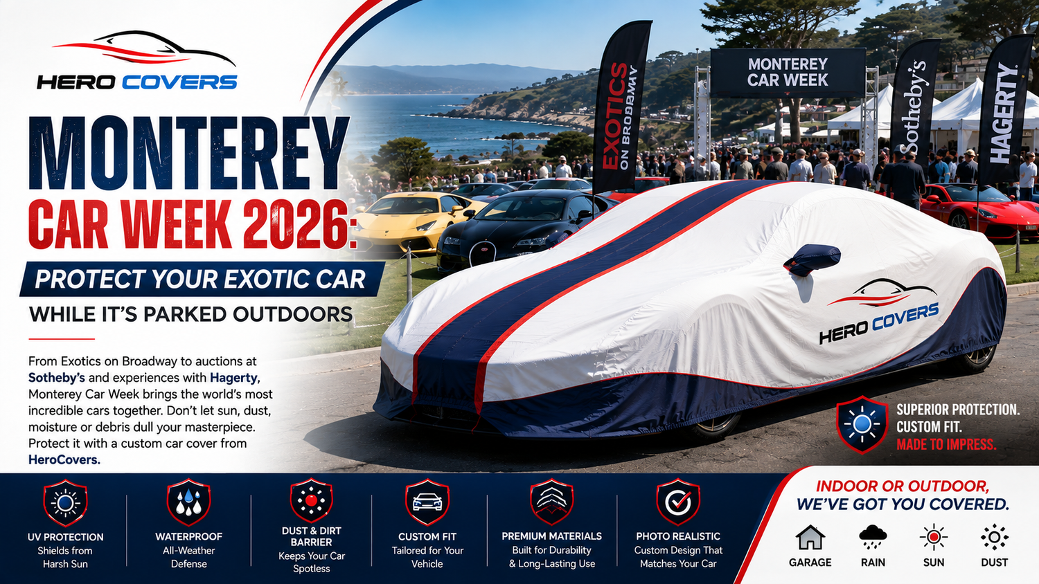 Monterey Car Week 2026: How to Protect Your Exotic Car While It’s Parked Outdoors