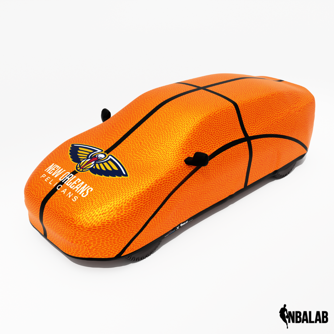 Officially Licensed New Orleans Life Size Basketball Car Covers – Indoor & Outdoor | NBA Protection | HeroCovers