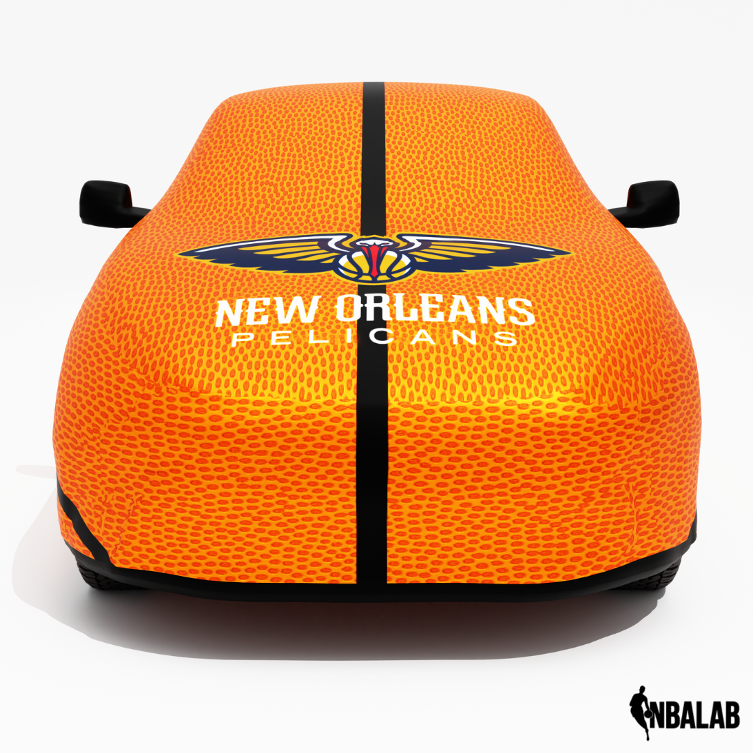 Officially Licensed New Orleans Life Size Basketball Car Covers – Indoor & Outdoor | NBA Protection | HeroCovers