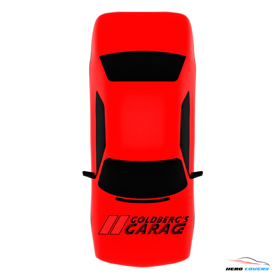 Bill Goldberg Car Cover: Silhouette Hood Logo – Goldbergs Garage by HeroCovers