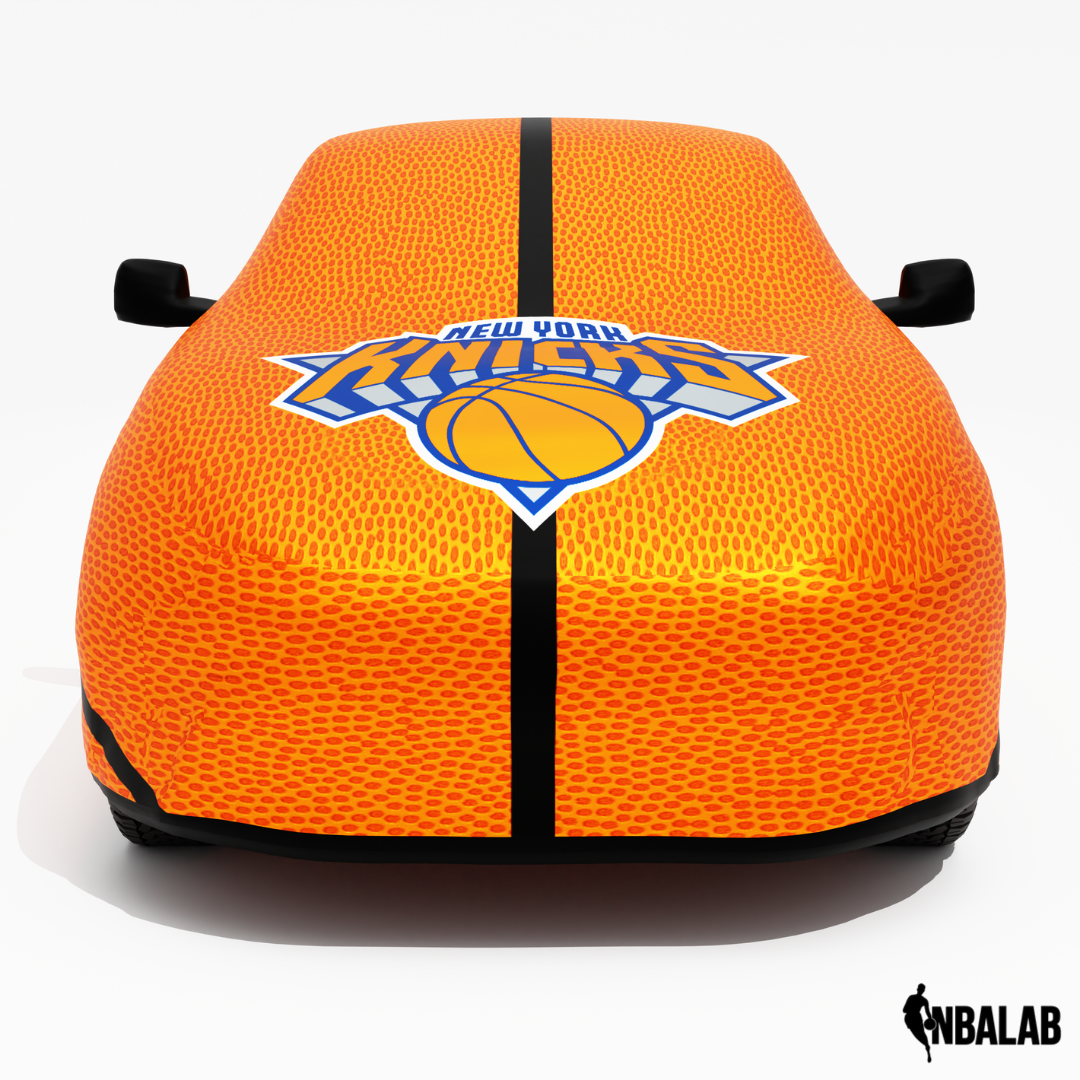 Officially Licensed  New York Knicks Life Size Basketball Car Covers – Indoor & Outdoor | NBA Protection | HeroCovers