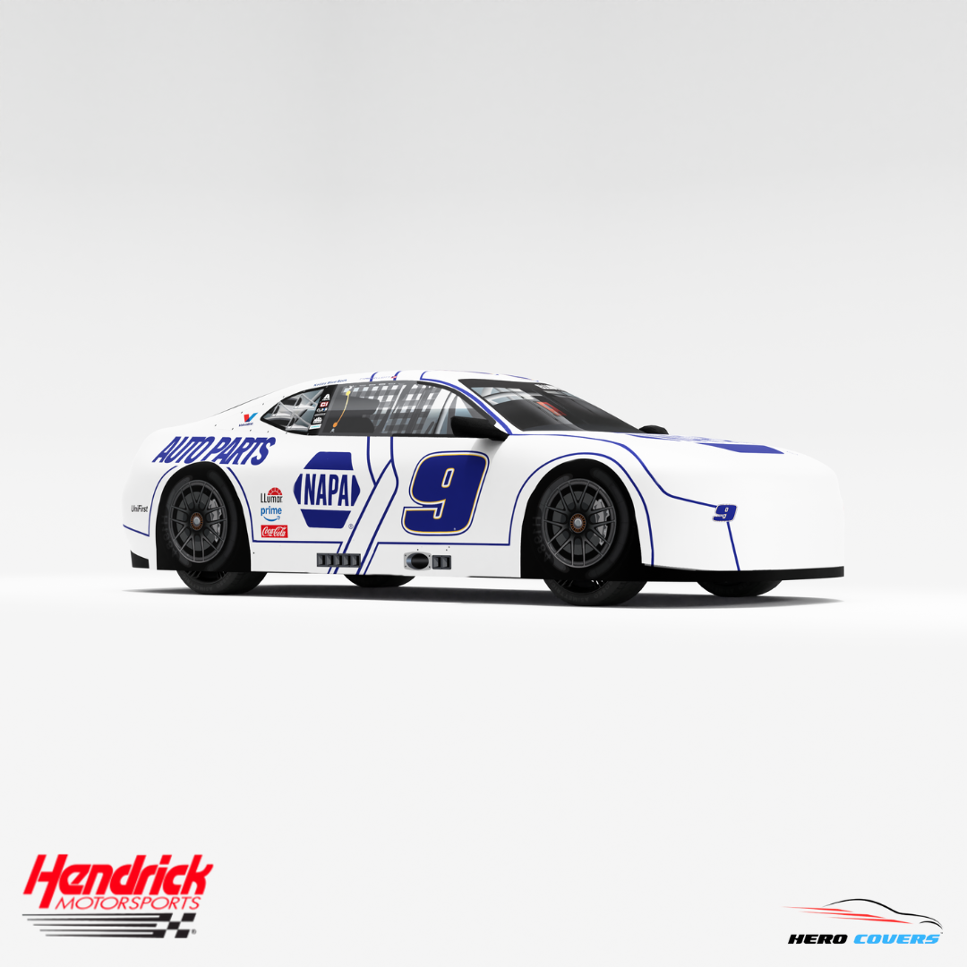 Officially Licensed Hendrick Motorsports NAPA(WHITE) Car Cover – Precision Fit & Ultimate Protection | HeroCovers