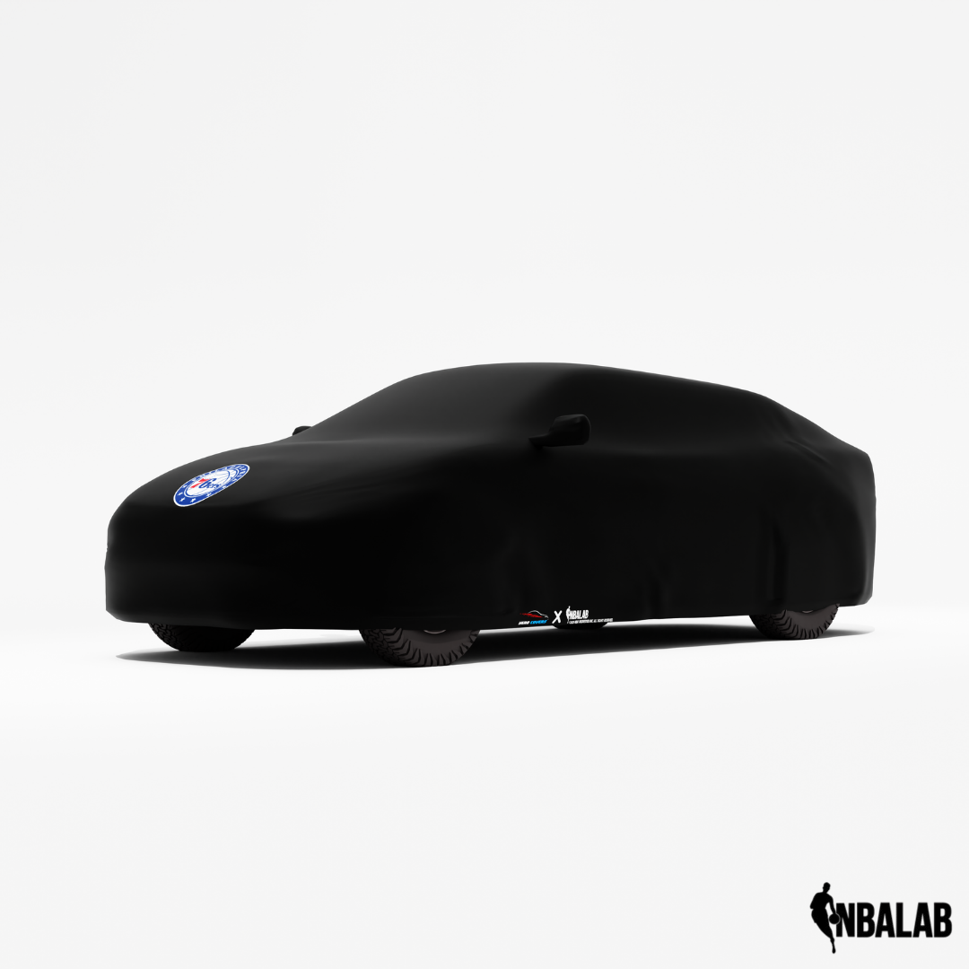 Officially Licensed Philadelphia Black Car Covers – Indoor & Outdoor | NBA Protection | HeroCovers