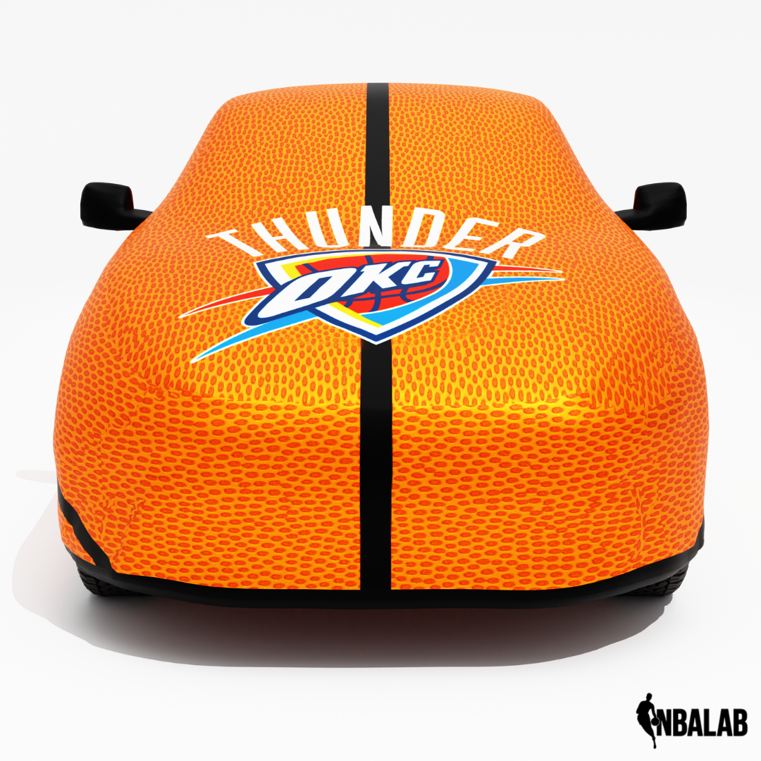 Officially Licensed  Oklahoma City Life Size Basketball Car Covers – Indoor & Outdoor | NBA Protection | HeroCovers