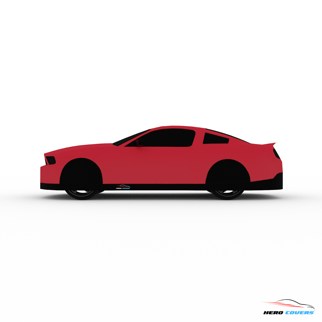 A Custom Red Candy Car Cover For A Mustang 2012