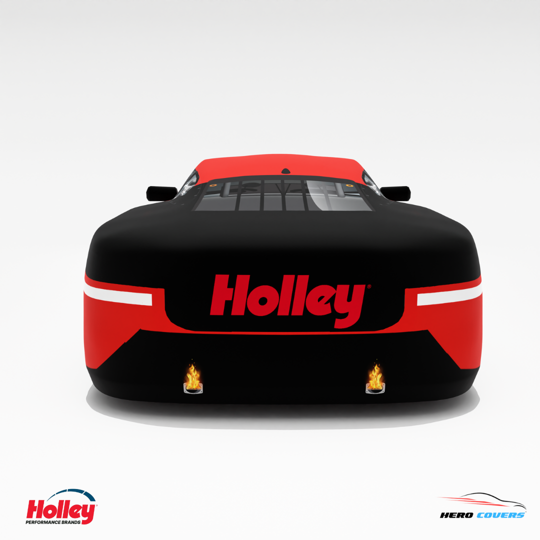 Holley Performance Brands Holley Red Race Car Covers | Officially Licensed by HeroCovers