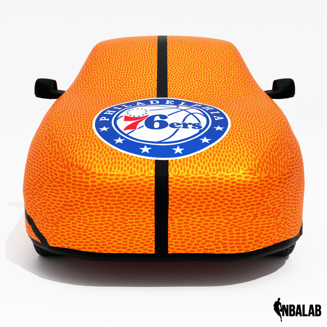 Officially Licensed Philadelphia Life Size Basketball Car Covers – Indoor & Outdoor | NBA Protection | HeroCovers