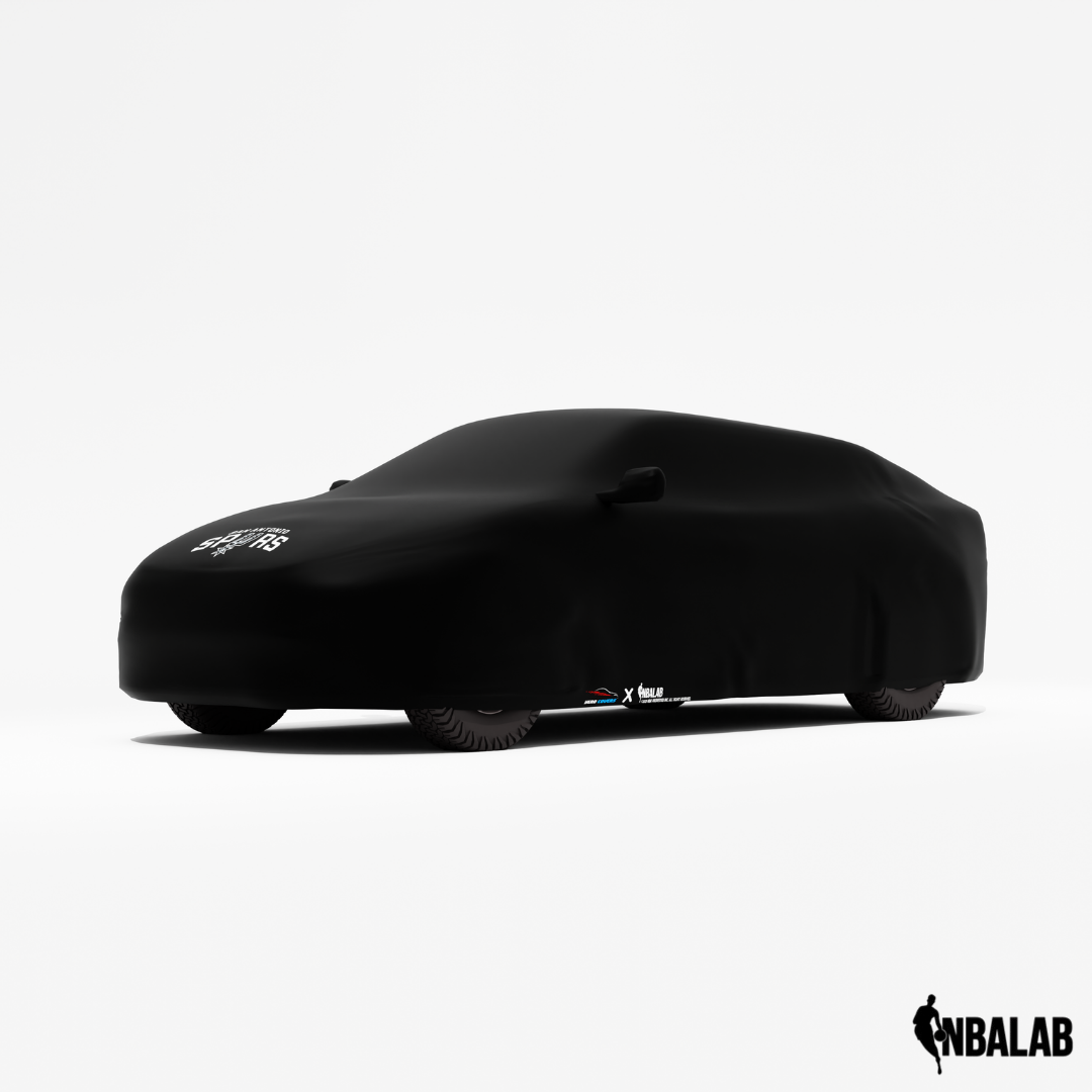 Officially Licensed San Antonio Spurs Black Car Covers – Indoor & Outdoor | NBA Protection | HeroCovers