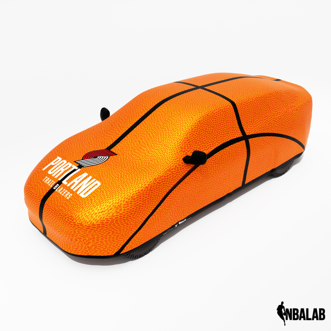 Officially Licensed Portland Trail Life Size Basketball Car Covers – Indoor & Outdoor | NBA Protection | HeroCovers