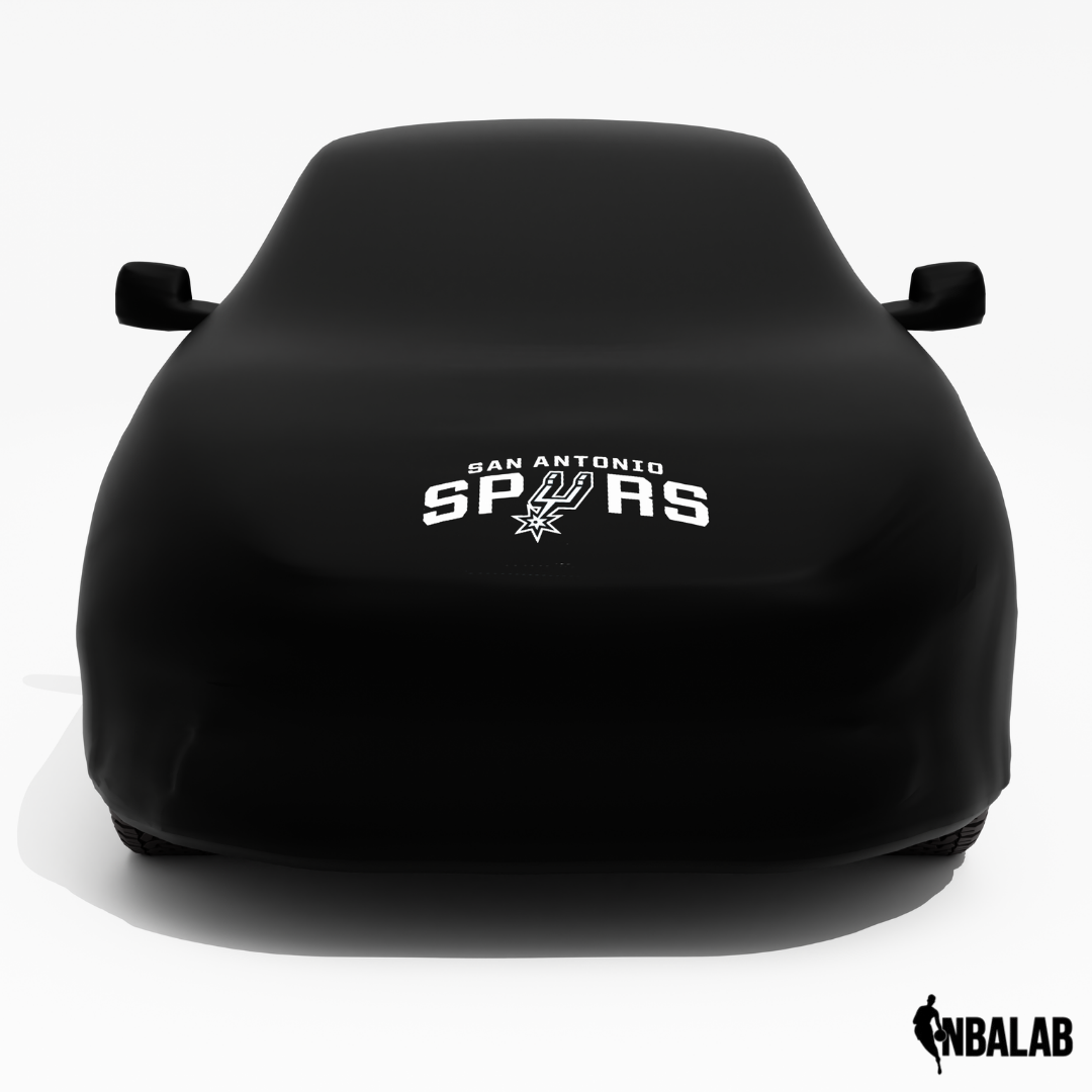 Officially Licensed San Antonio Spurs Black Car Covers – Indoor & Outdoor | NBA Protection | HeroCovers