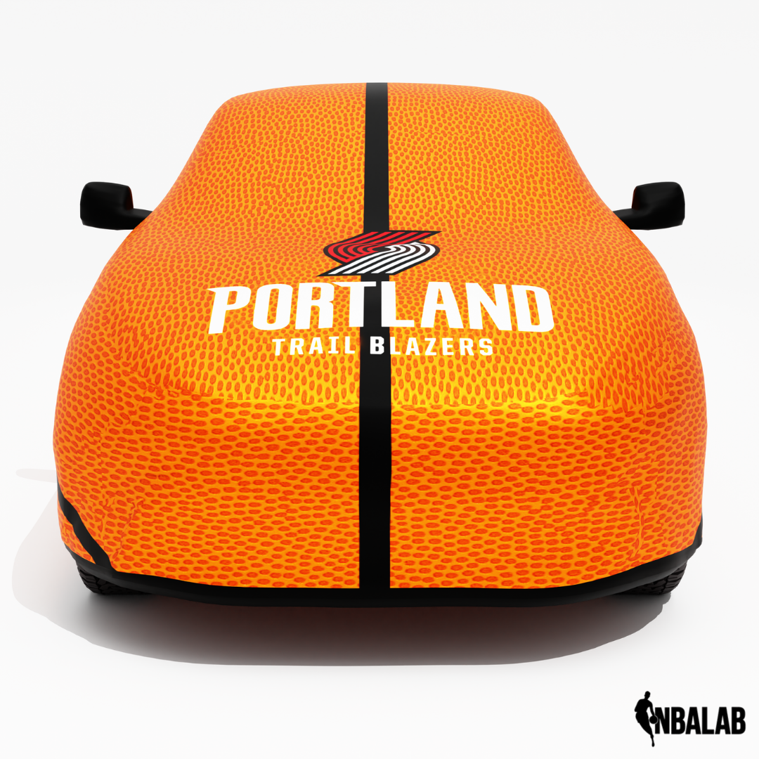 Officially Licensed Portland Trail Life Size Basketball Car Covers – Indoor & Outdoor | NBA Protection | HeroCovers