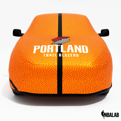 Officially Licensed Portland Trail Life Size Basketball Car Covers – Indoor & Outdoor | NBA Protection | HeroCovers