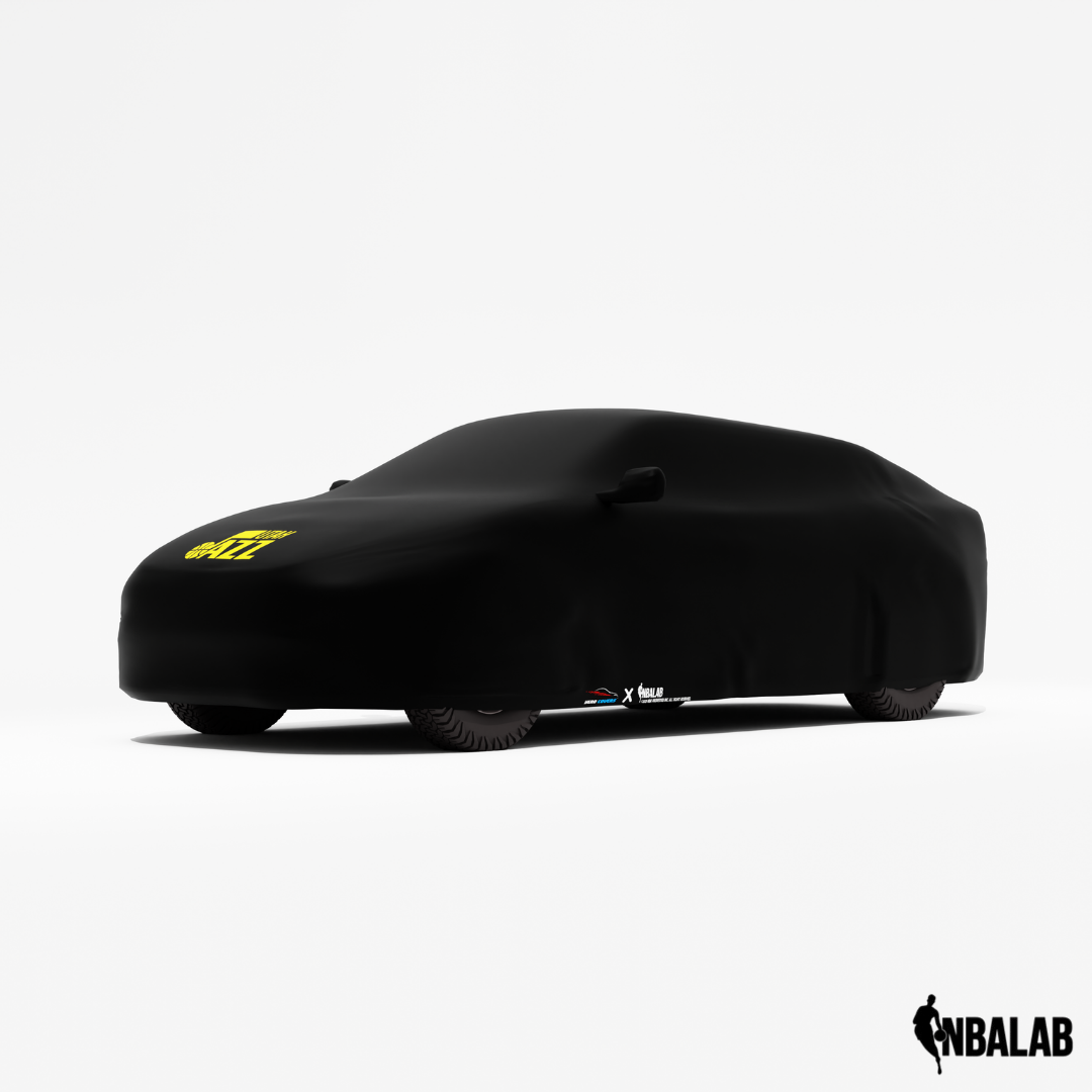 Officially Licensed Utah Jazz Black Car Covers – Indoor & Outdoor | NBA Protection | HeroCovers