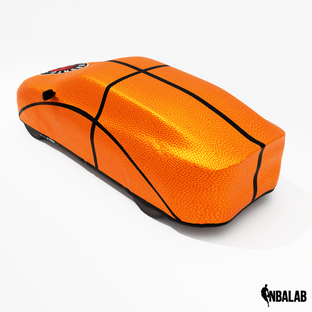 Officially Licensed Toronto Raptors Life Size Basketball Car Covers – Indoor & Outdoor | NBA Protection | HeroCovers
