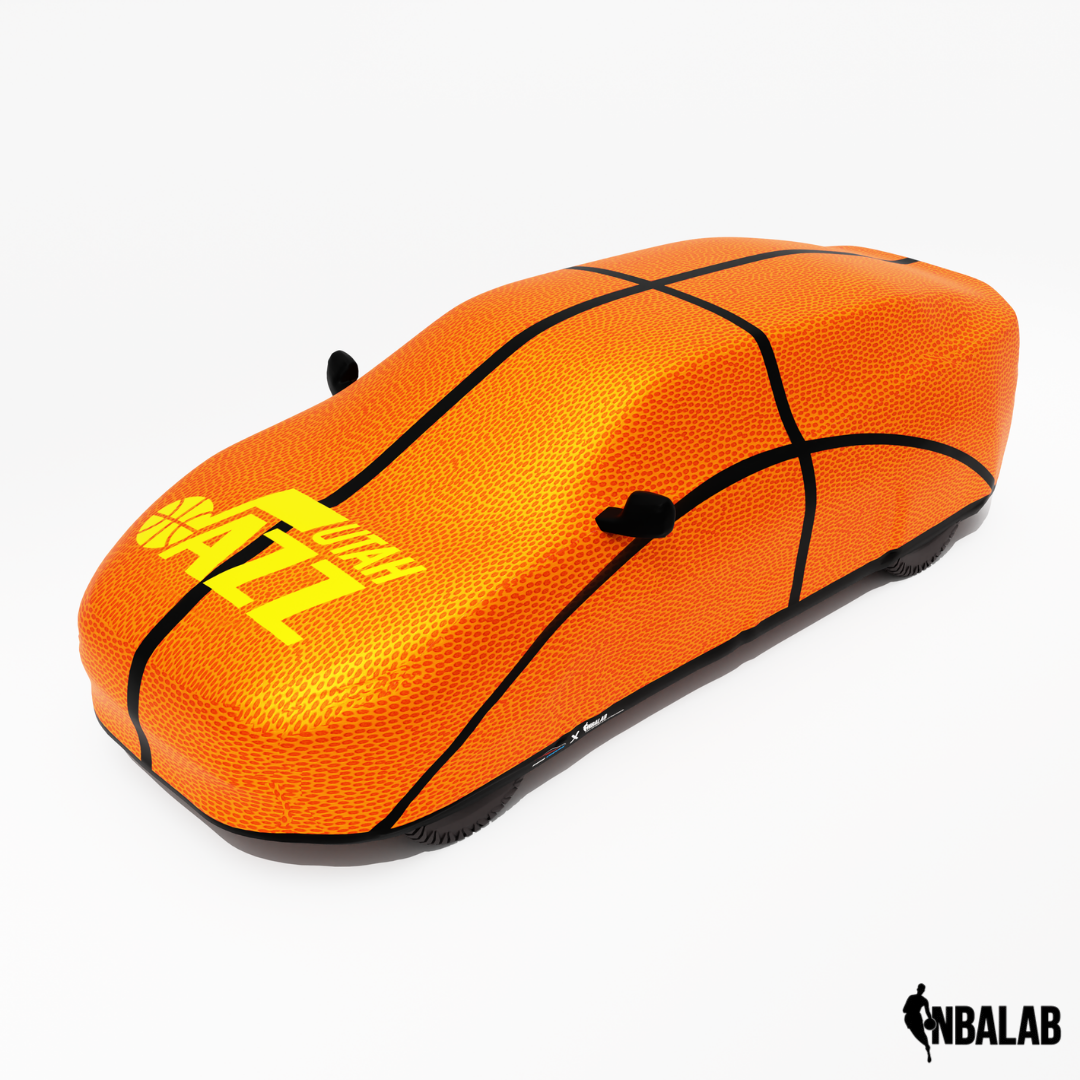 Officially Licensed Utah Jazz Life Size Basketball Car Covers – Indoor & Outdoor | NBA Protection | HeroCovers