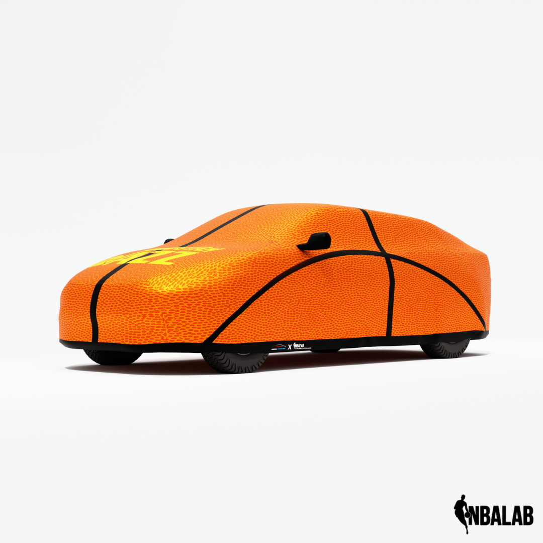 Officially Licensed Utah Jazz Life Size Basketball Car Covers – Indoor & Outdoor | NBA Protection | HeroCovers