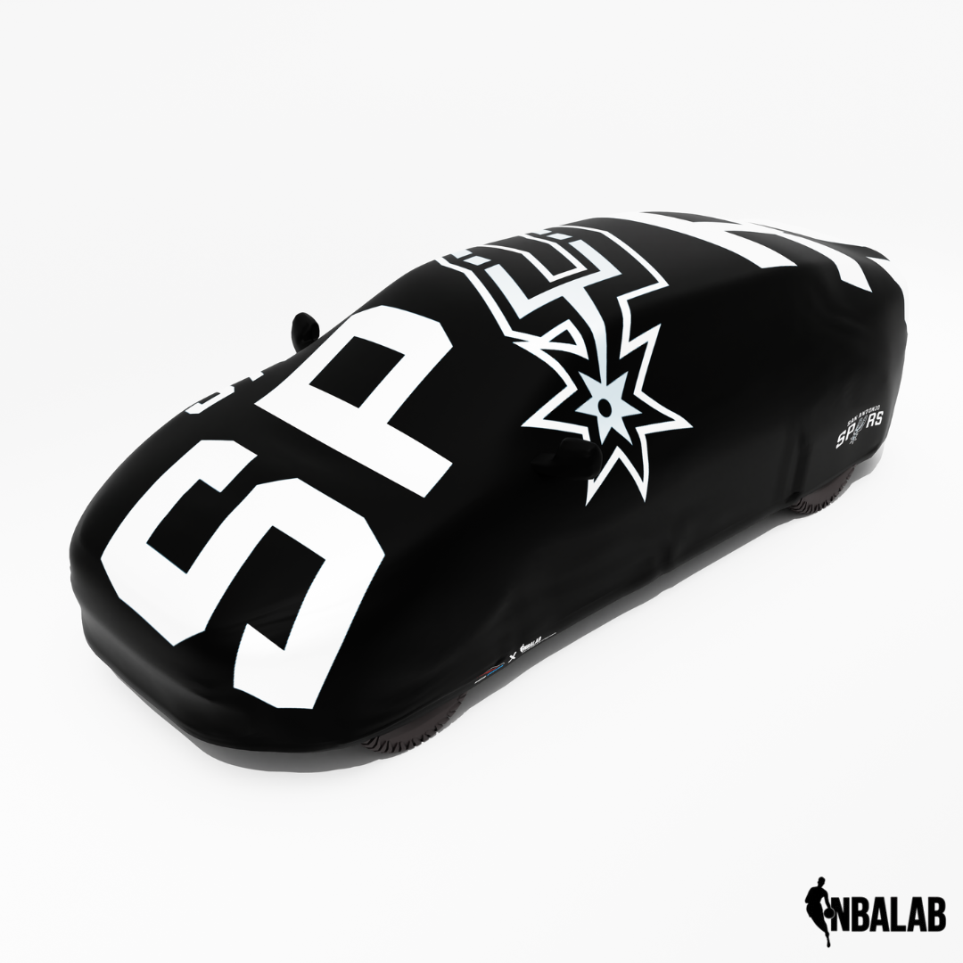 Officially Licensed San Antonio Cover Stretch Logo – Indoor & Outdoor | NBA Protection | HeroCovers