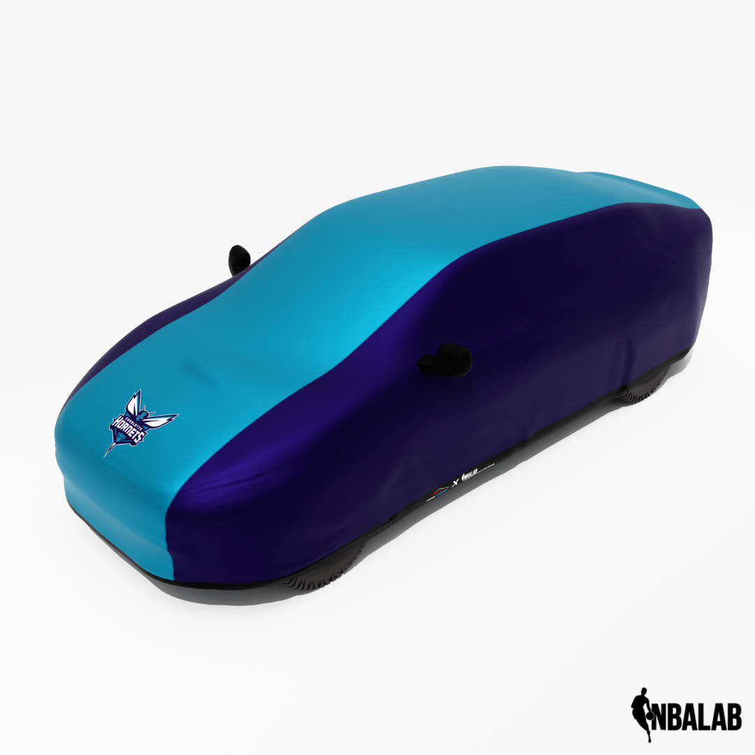 Officially Licensed Charlotte Hornets 2 Tone Car Covers – Indoor & Outdoor | NBA Protection | HeroCovers