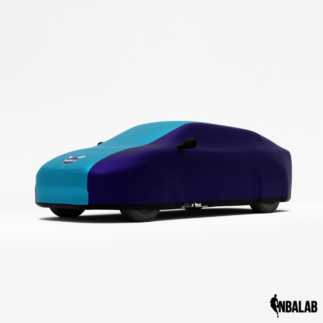 Officially Licensed Charlotte Hornets 2 Tone Car Covers – Indoor & Outdoor | NBA Protection | HeroCovers