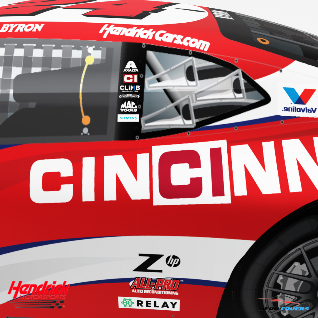 Officially Licensed Hendrick Motorsports Cincinnati Custom Car Cover