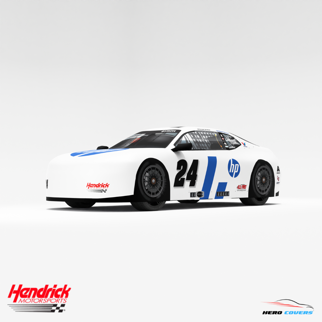 Officially Licensed Hendrick Motorsports HP White NEW Car Cover – Precision Fit & Ultimate Protection | HeroCovers
