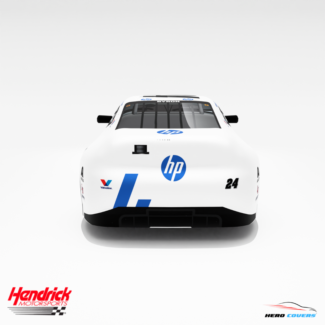 Officially Licensed Hendrick Motorsports HP White NEW Car Cover – Precision Fit & Ultimate Protection | HeroCovers