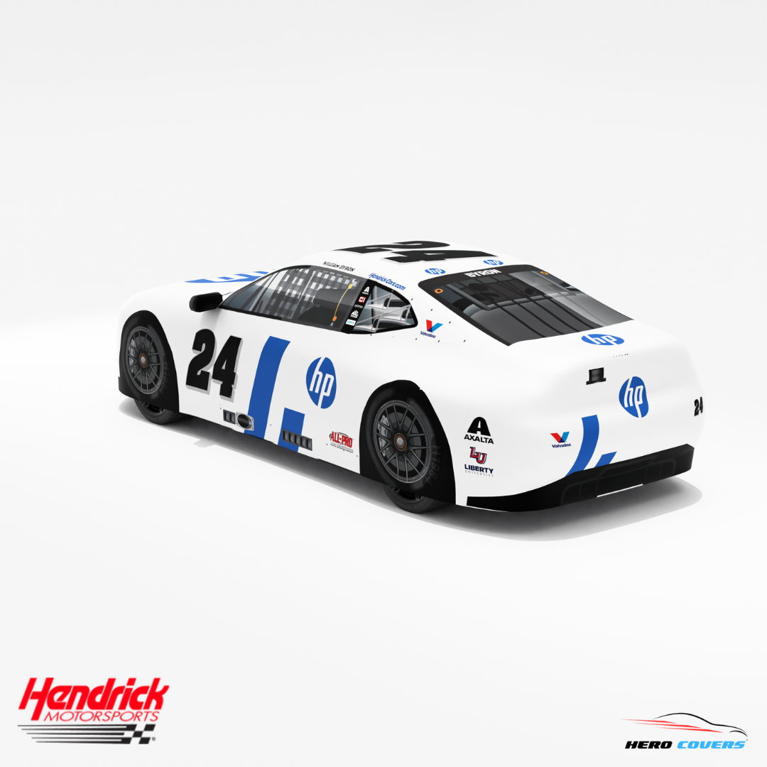 Officially Licensed Hendrick Motorsports HP White NEW Car Cover – Precision Fit & Ultimate Protection | HeroCovers
