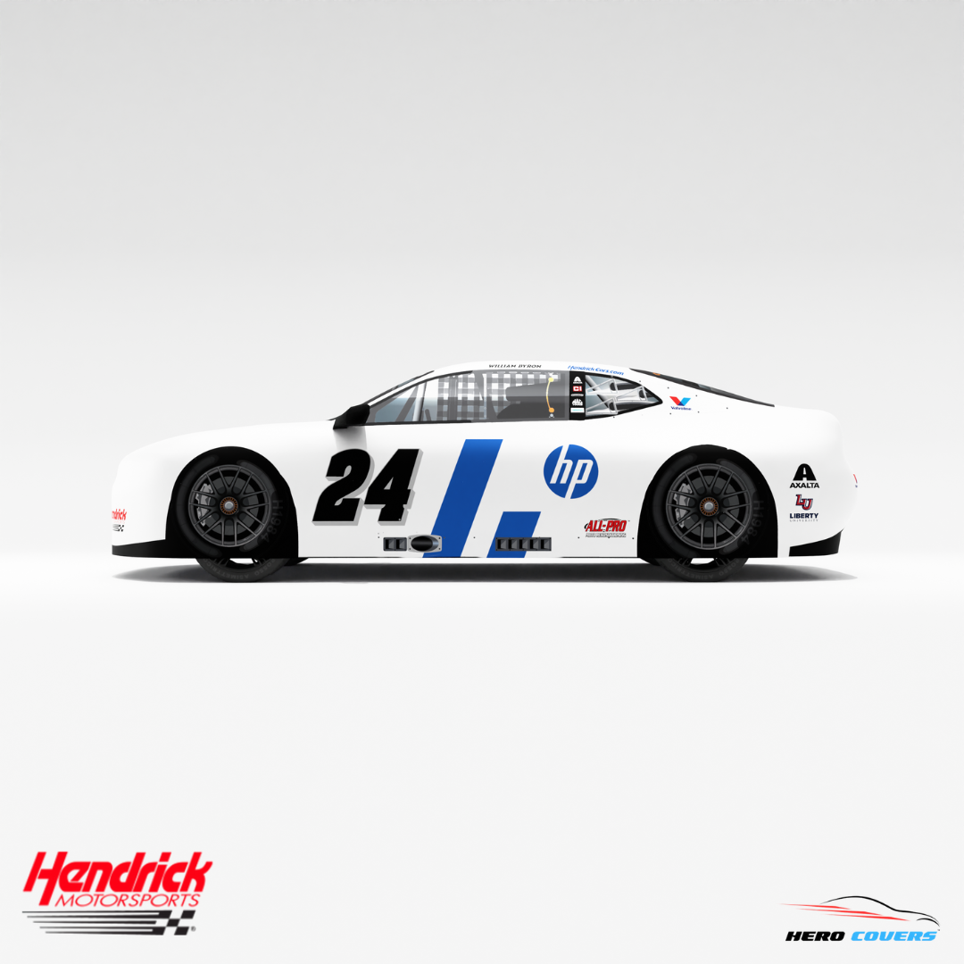 Officially Licensed Hendrick Motorsports HP White NEW Car Cover – Precision Fit & Ultimate Protection | HeroCovers