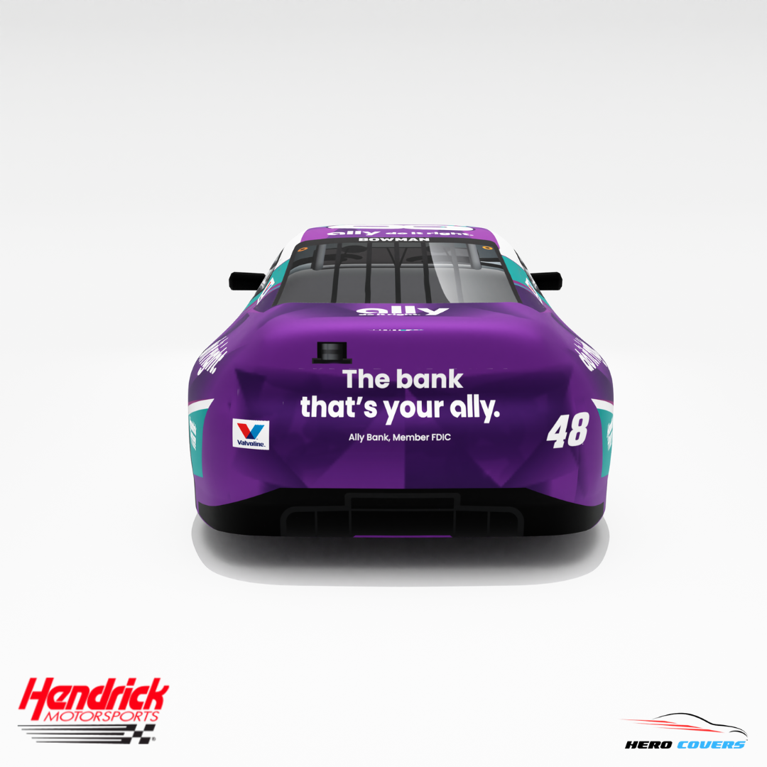Officially Licensed Hendrick Motorsports Ally Purple NEW Car Cover – Precision Fit & Ultimate Protection | HeroCovers