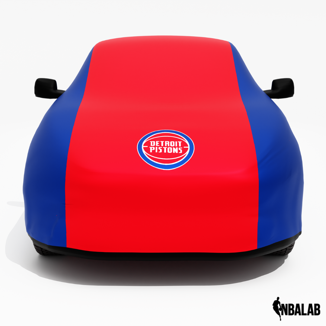 Officially Licensed Detroit Pistons 2 Tone Car Covers – Indoor & Outdoor | NBA Protection | HeroCovers