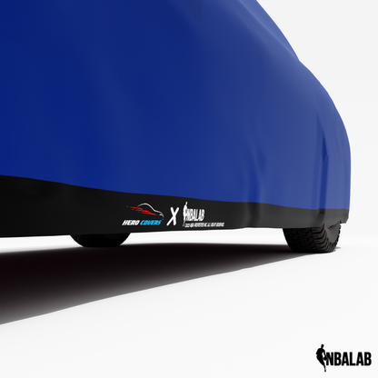 Officially Licensed Detroit Pistons 2 Tone Car Covers – Indoor & Outdoor | NBA Protection | HeroCovers