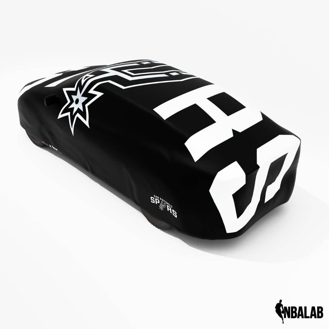 Officially Licensed San Antonio Cover Stretch Logo – Indoor & Outdoor | NBA Protection | HeroCovers