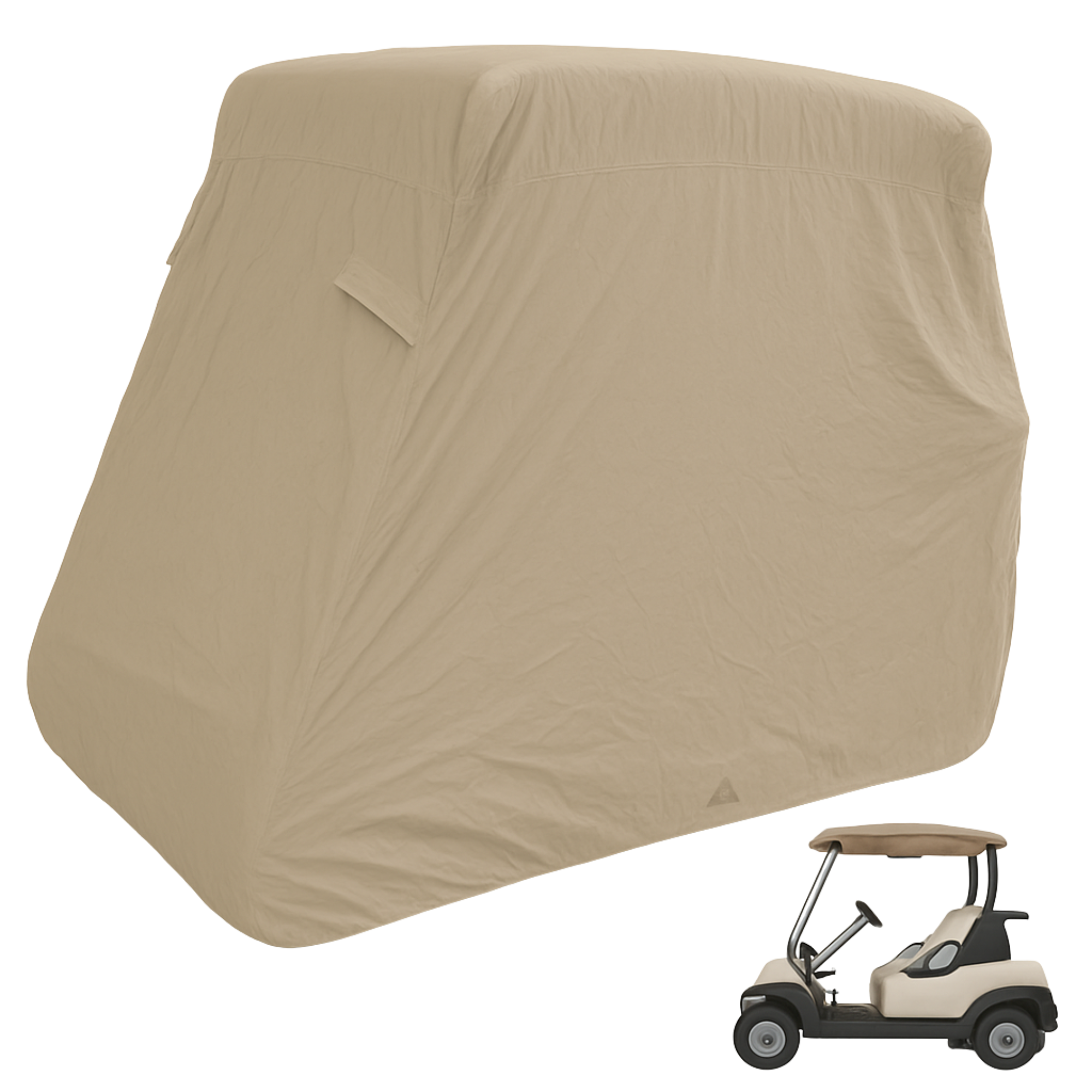 2 Passenger Golf Cart Storage Cover Taupe