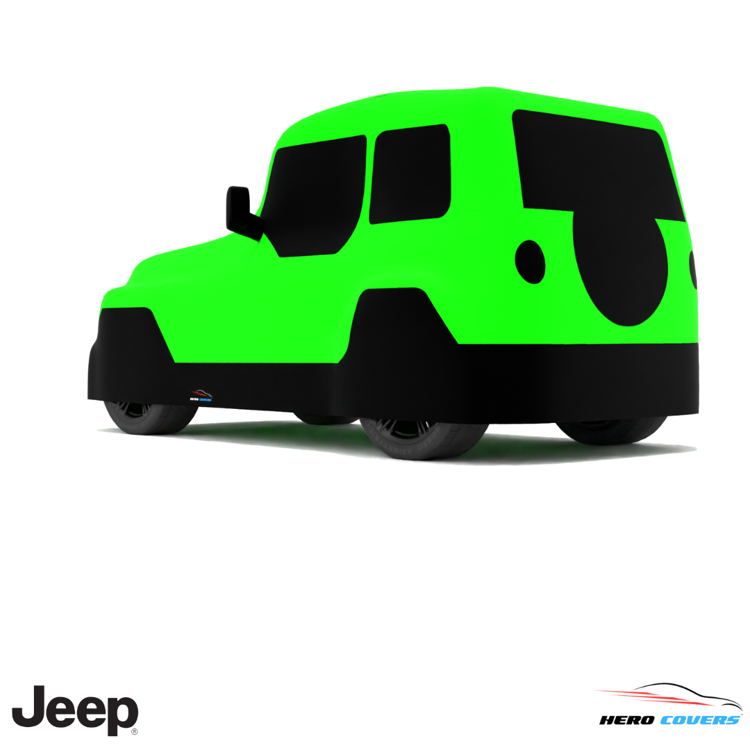 Jeep Wrangler 1987 Car Cover: Indoor & Outdoor Use - HeroCovers