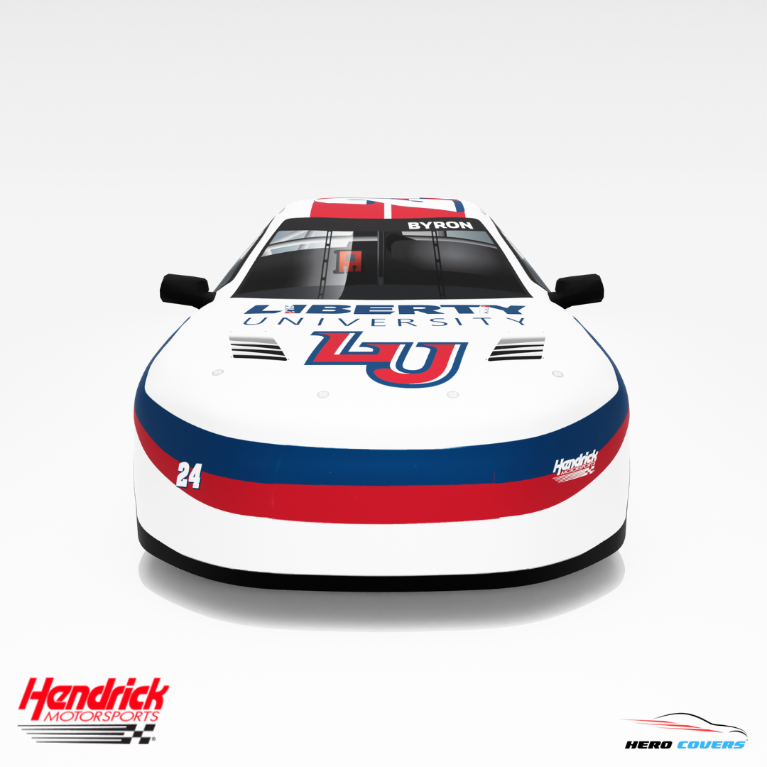 Officially Licensed Hendrick Motorsports LibertyUni NEW Car Cover – Precision Fit & Ultimate Protection | HeroCovers
