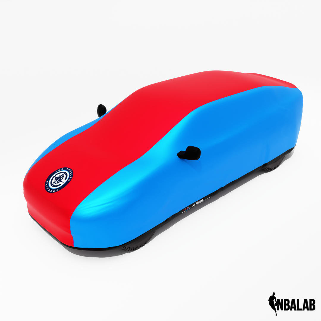 Officially Licensed Los Angeles Clippers 2 Tone Car Covers – Indoor & Outdoor | NBA Protection | HeroCovers