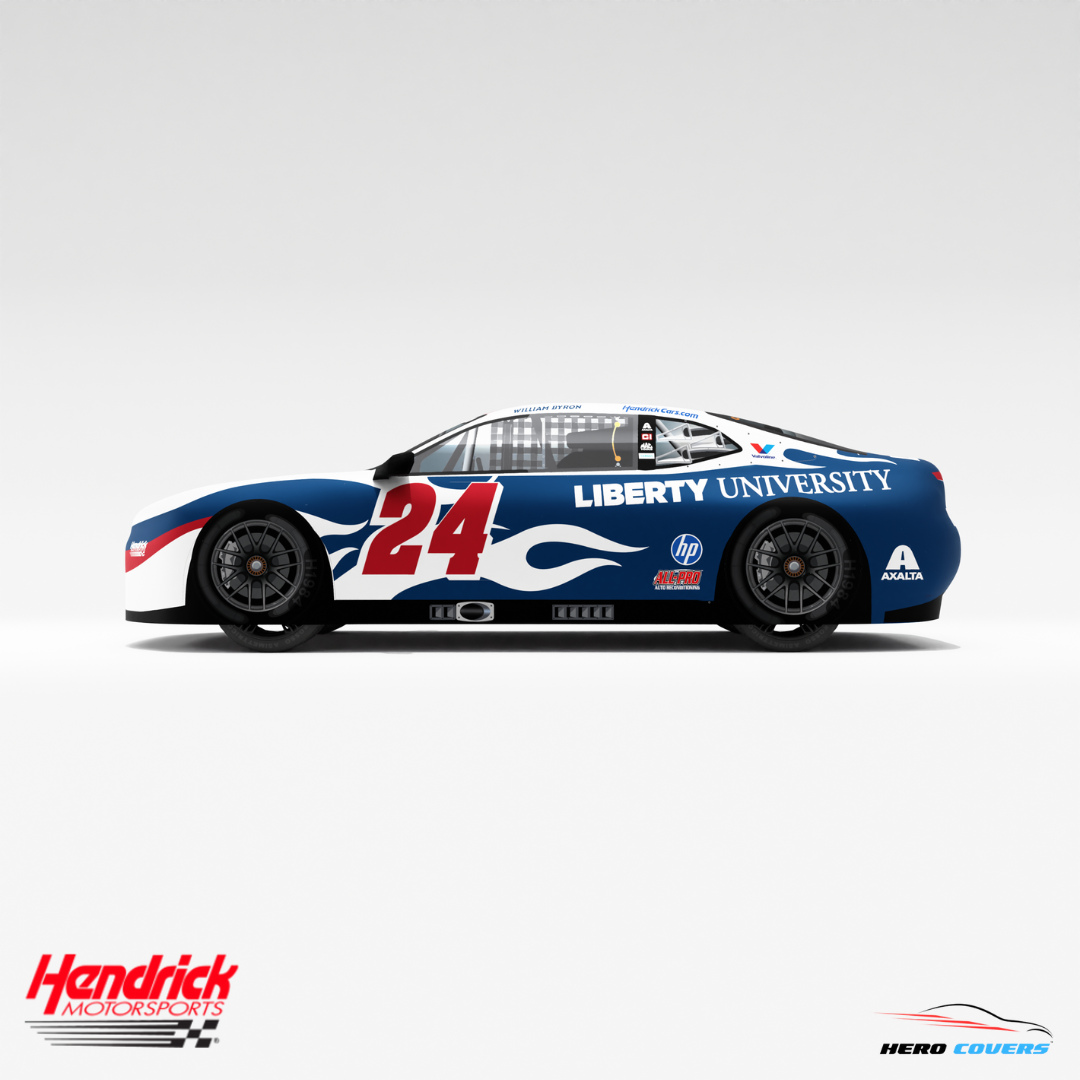 Officially Licensed Hendrick Motorsports LibertyUni NEW Car Cover – Precision Fit & Ultimate Protection | HeroCovers