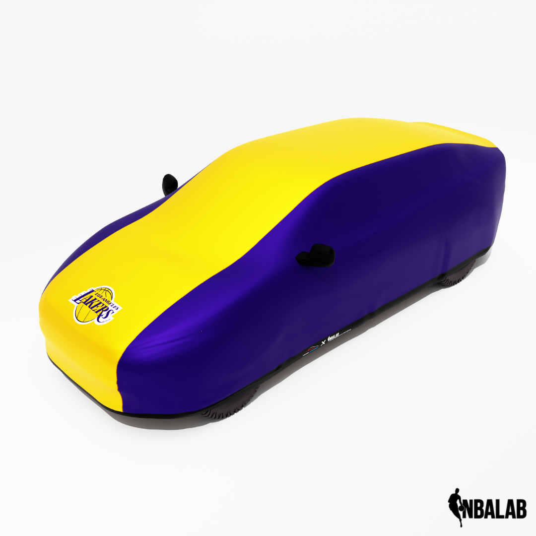 Officially Licensed Los Angeles Lakers 2 Tone Car Covers – Indoor & Outdoor | NBA Protection | HeroCovers