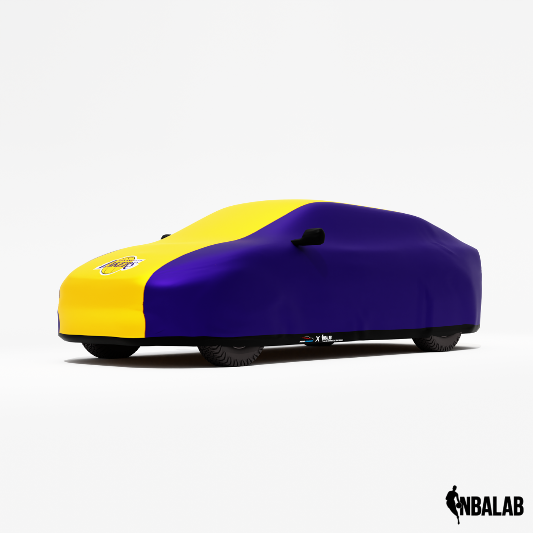 Officially Licensed Los Angeles Lakers 2 Tone Car Covers – Indoor & Outdoor | NBA Protection | HeroCovers